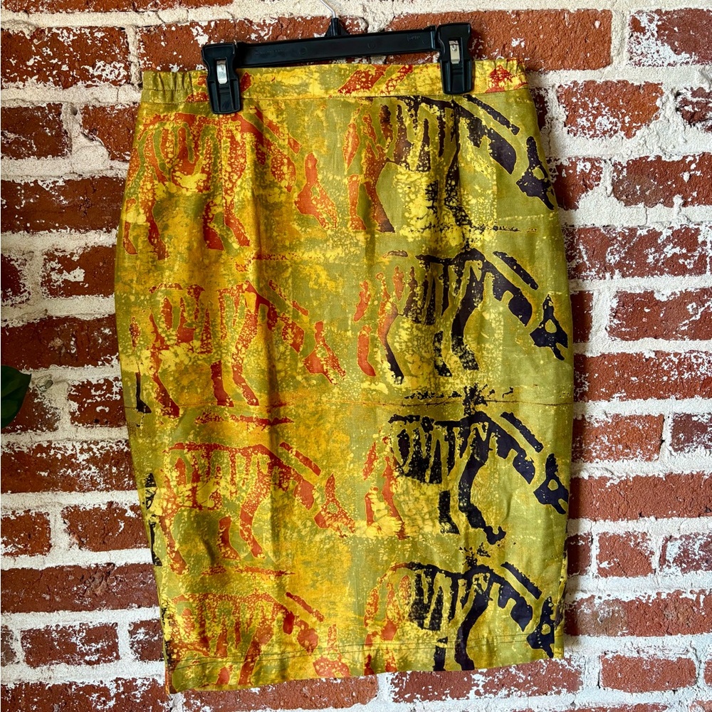 Vintage Zebra midi Skirt